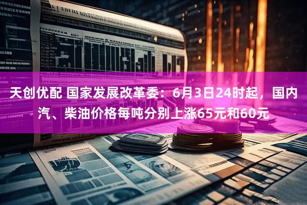 天创优配 国家发展改革委：6月3日24时起，国内汽、柴油价格每吨分别上涨65元和60元