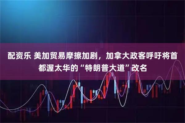 配资乐 美加贸易摩擦加剧，加拿大政客呼吁将首都渥太华的“特朗普大道”改名